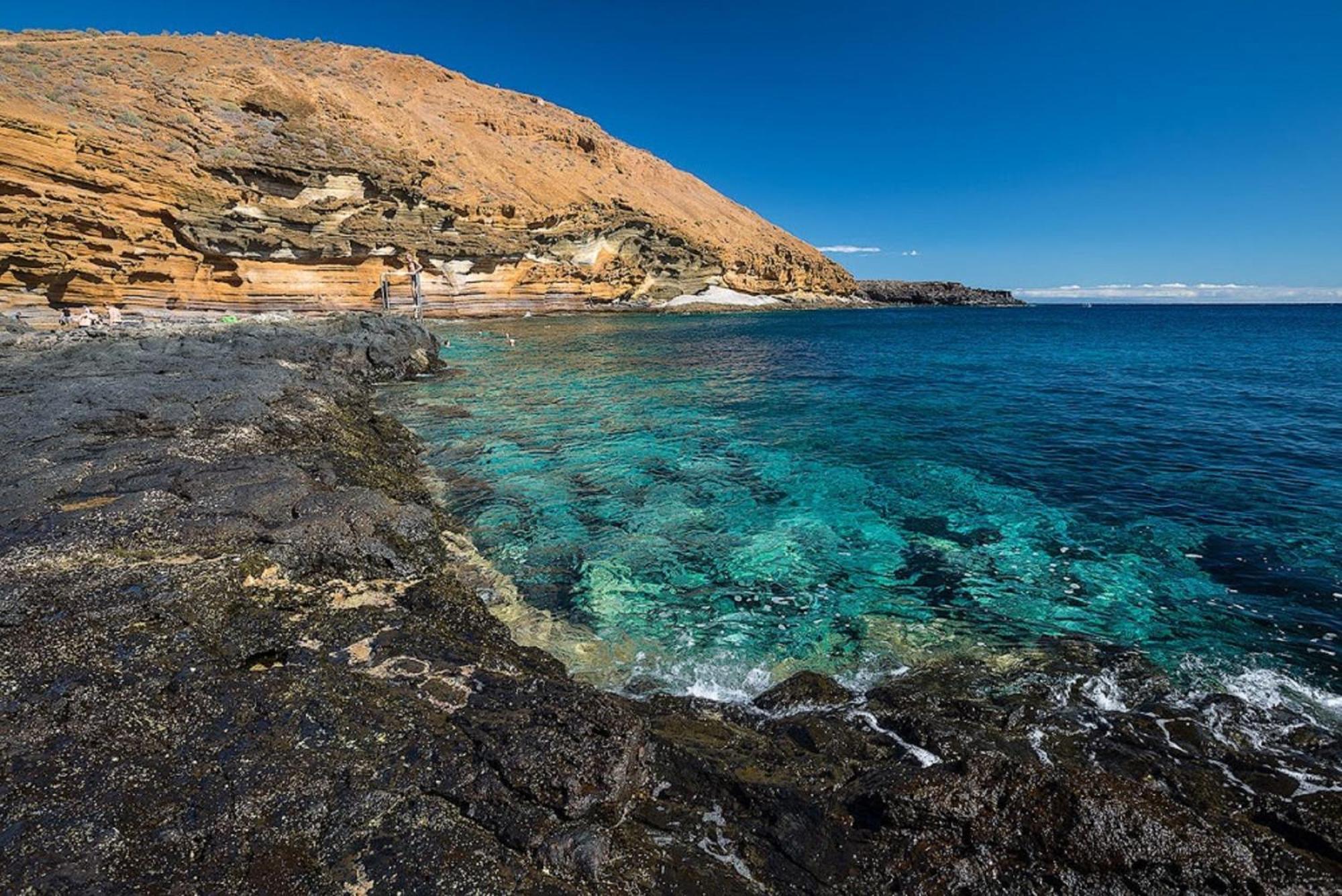 Encantador Estudio Con Terraza Privada Y Espectaculares Vistas Al Mar En Costa Del Silencio, Cerca De Los Cristianos Buitenkant foto